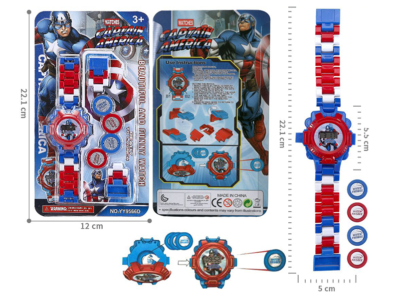 Building Blocks Ejection Electronic Watch Toy