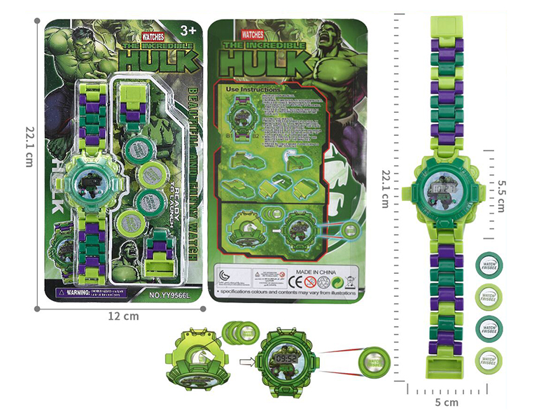 Building Blocks Ejection Electronic Watch Toy