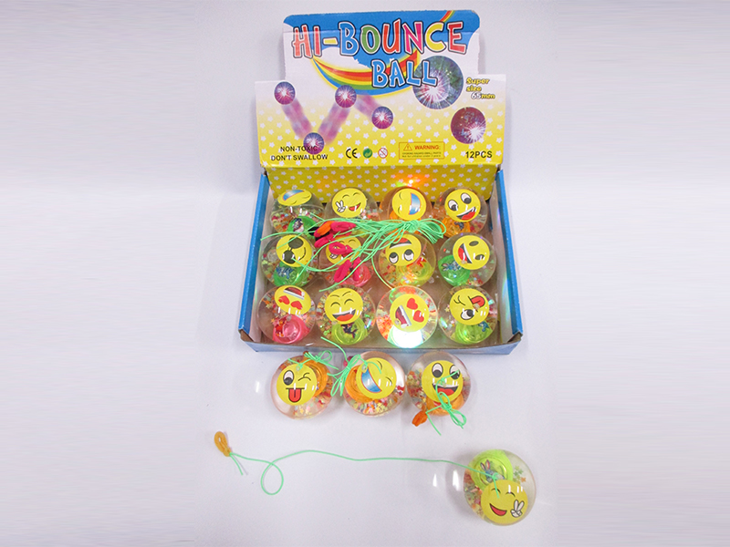 12PCS 6.5Cm Jumping Ball Toy