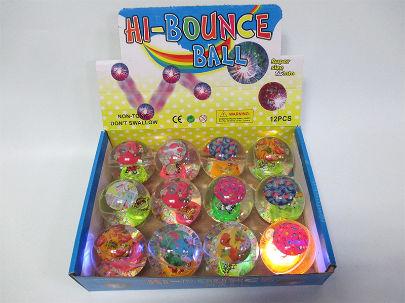 12PCS 6.5Cm Jumping Ball Toy