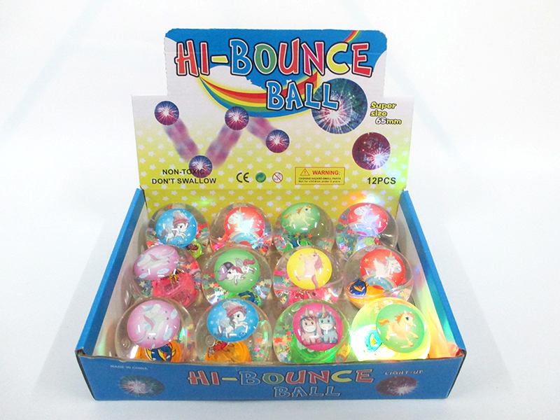 12PCS 6.5Cm Jumping Ball Toy