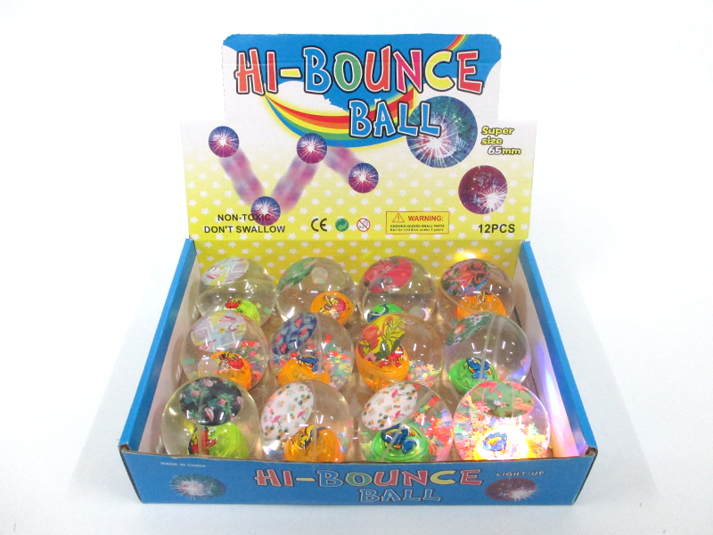 12PCS 6.5Cm Jumping Ball Toy