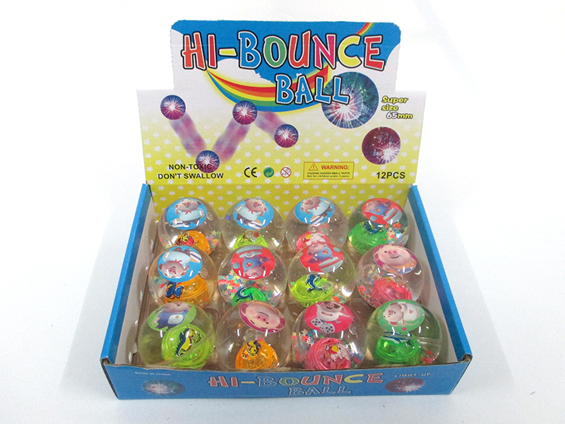 12PCS 6.5Cm Jumping Ball Toy