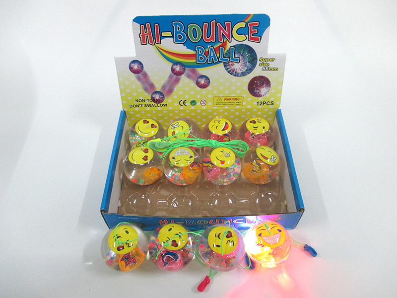 12PCS 6.5Cm Jumping Ball Toy