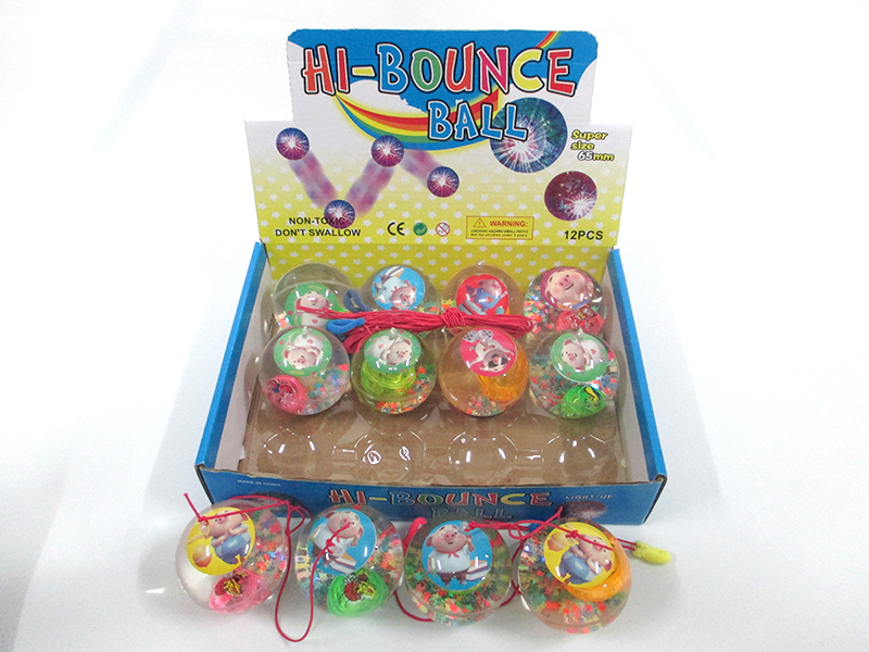 12PCS 6.5Cm Jumping Ball Toy