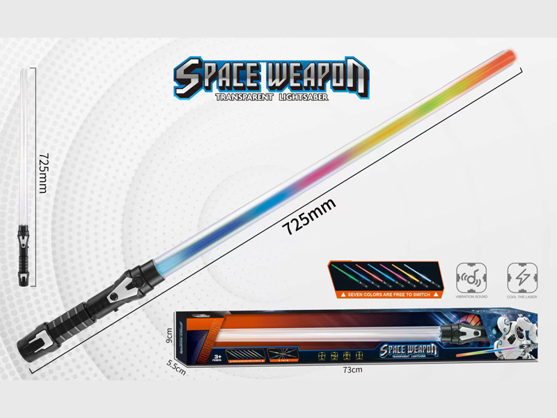 Colorful Transparent Space Weapons Toy