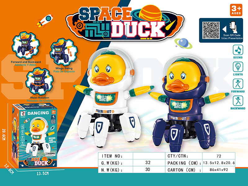 B/O Space Duck Robot With Sound And Lights