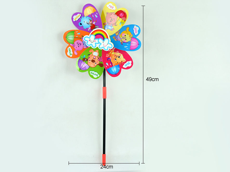 3D Umbrella Cartoon Windmill Toy