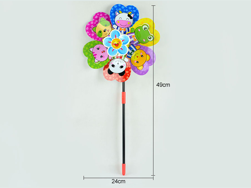 3D Cartoon Windmill Toy With Sunflowers