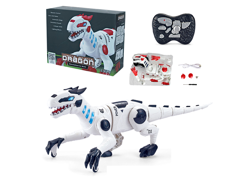 2.4G R/C Mechanical Dinosaur With Sound And Light (Black)