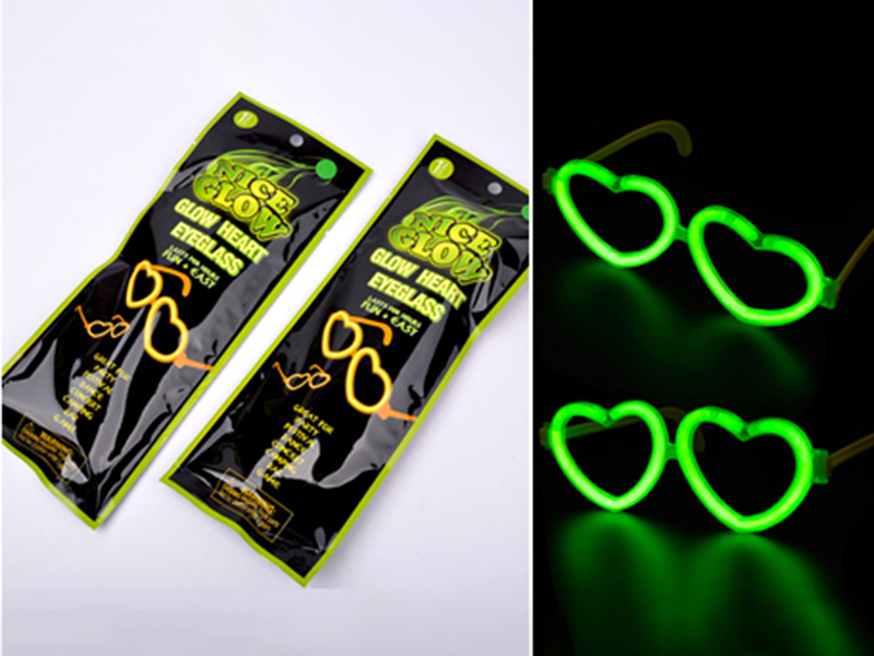 Glow Heart-Shaped Glasses Party Decorations