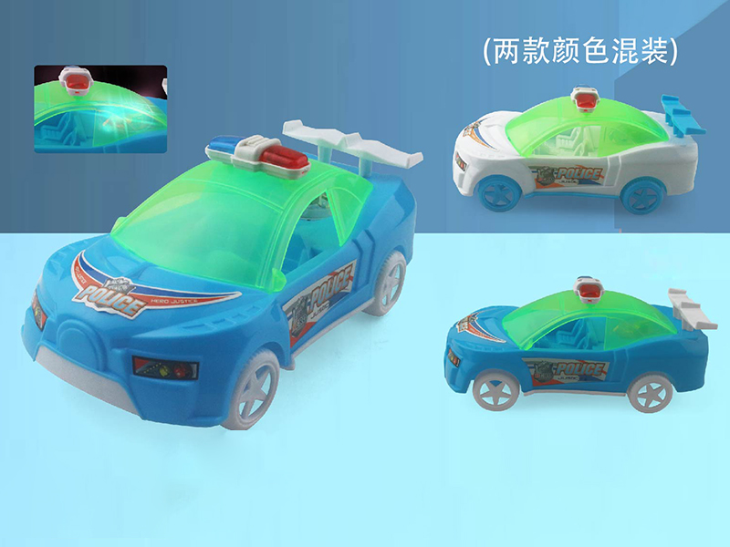 Pull Line Cartoon Police Car(With Light)