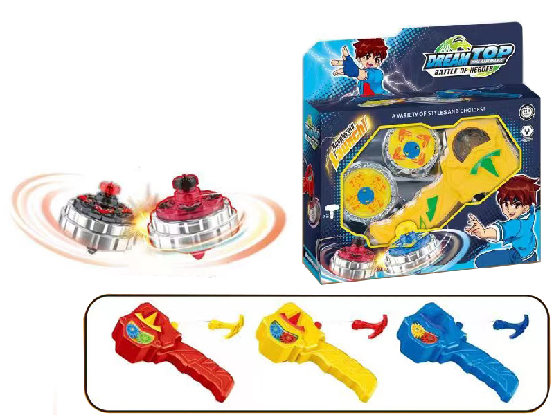 Spinning Top Toys + Launcher