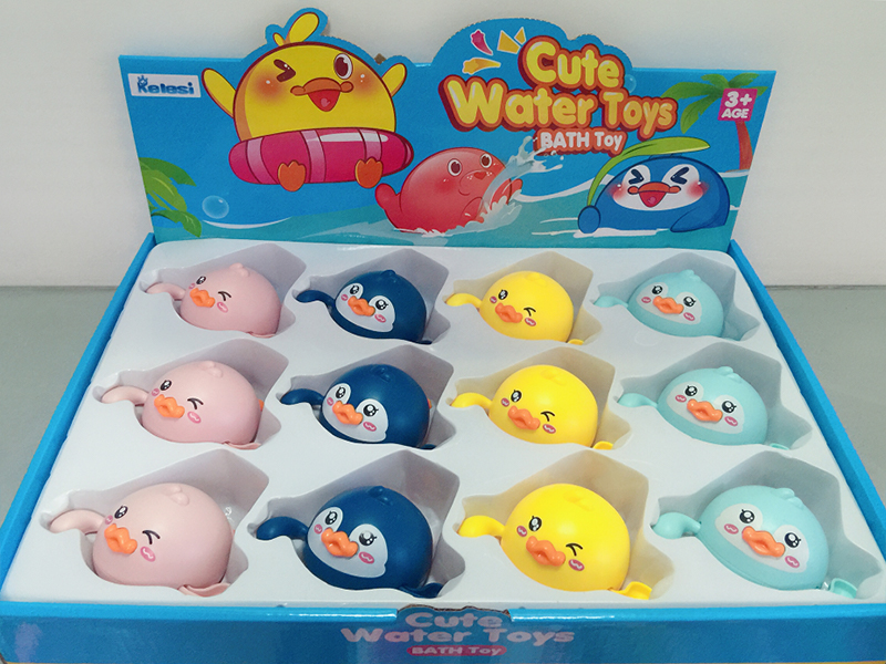 12Pcs Windup Swimming Ducks/Penguins