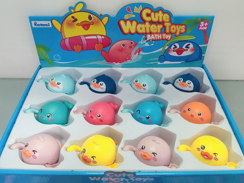 12Pcs Windup Swimming Duck/Penguin+Swimming Sea Lion