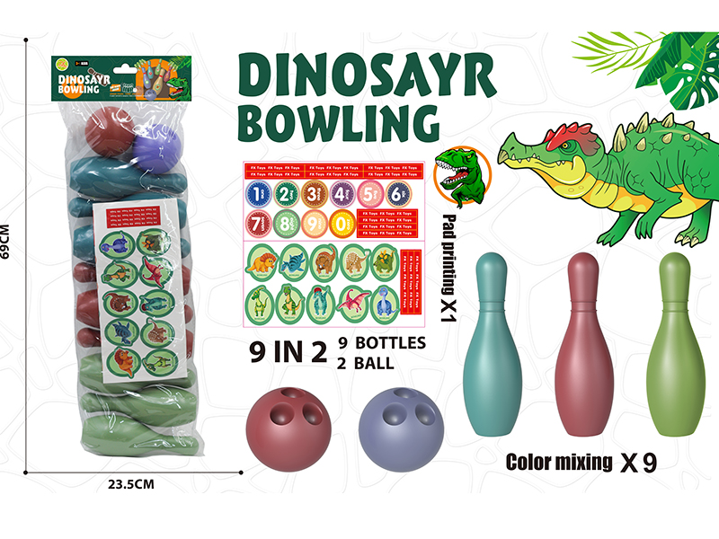 Large Size Multicolour Bowling Toy(3 Colors)