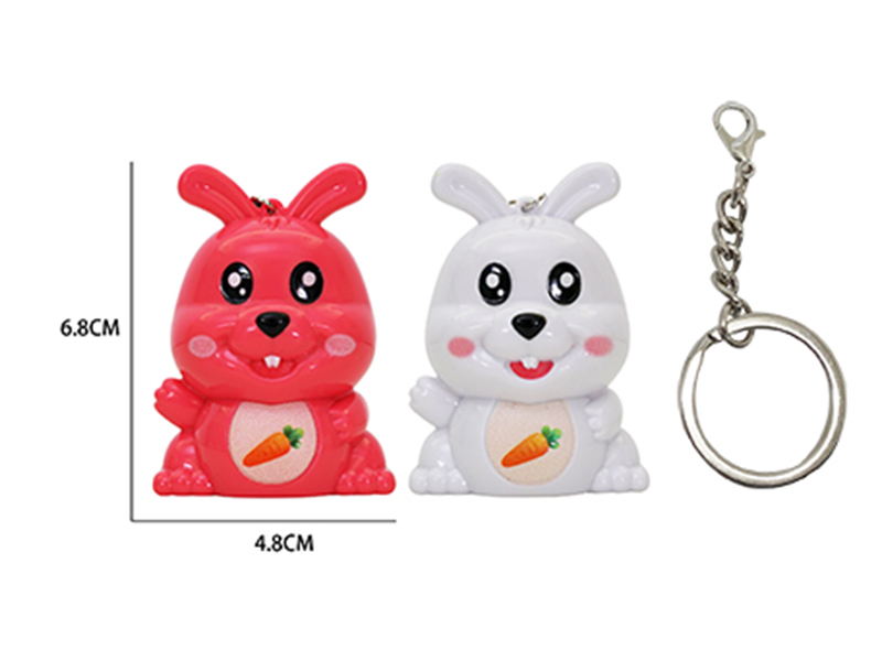 Rabbit Keychain With Flash Lights