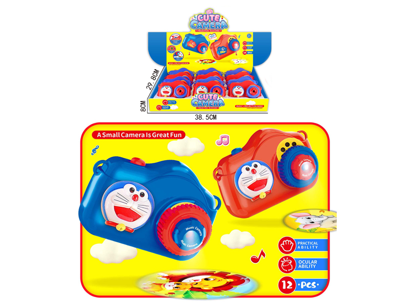 12PCS Doraemon  Projection Music Camera