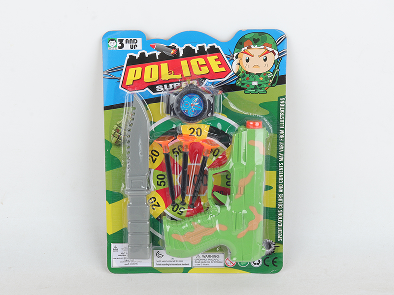 Spray-Painted Needle Gun Police Set