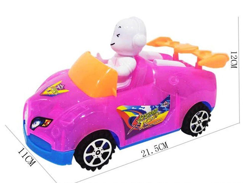 Pull Line Cartoon Bugatti Car With Light