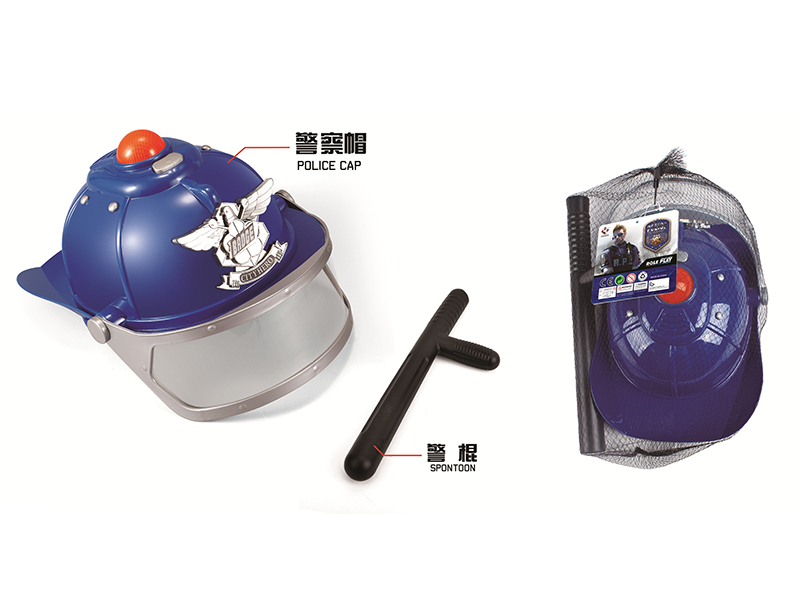 Police Cap Spontoon Set