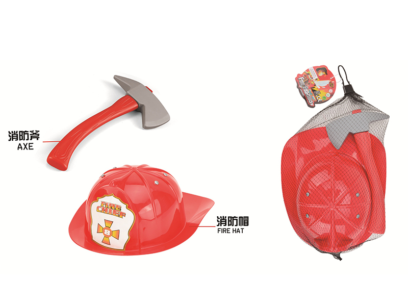 Fire Hat Axe Role Pretend Play Set