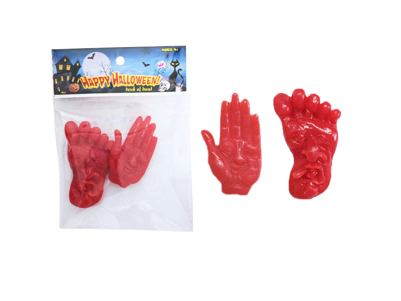 TPR Hand + Feet Halloween Toy 2pcs