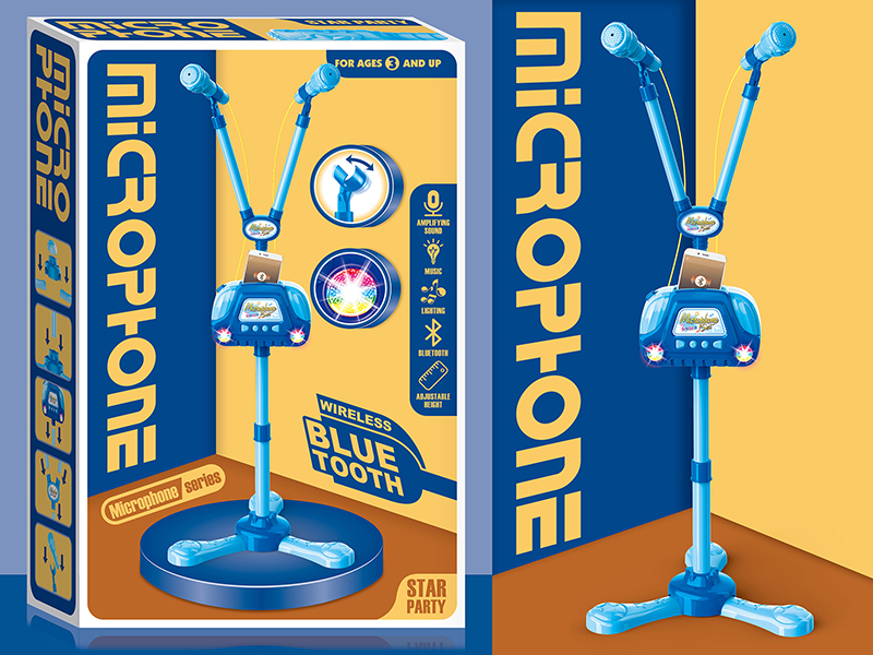 Boys Microphone With Bluetooth,Light And Music