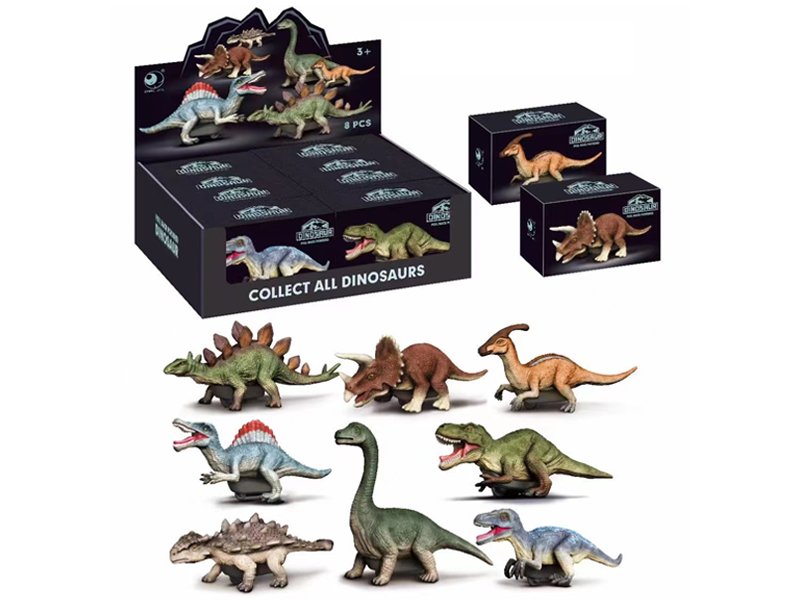 8PCS Pull Back Dinosaur