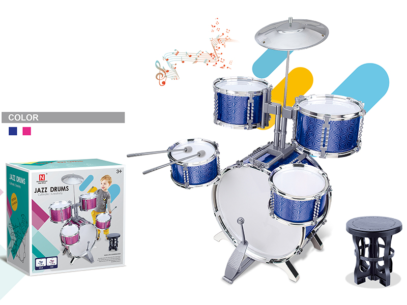 Jazz Drum Set(5 Drums + Chair)