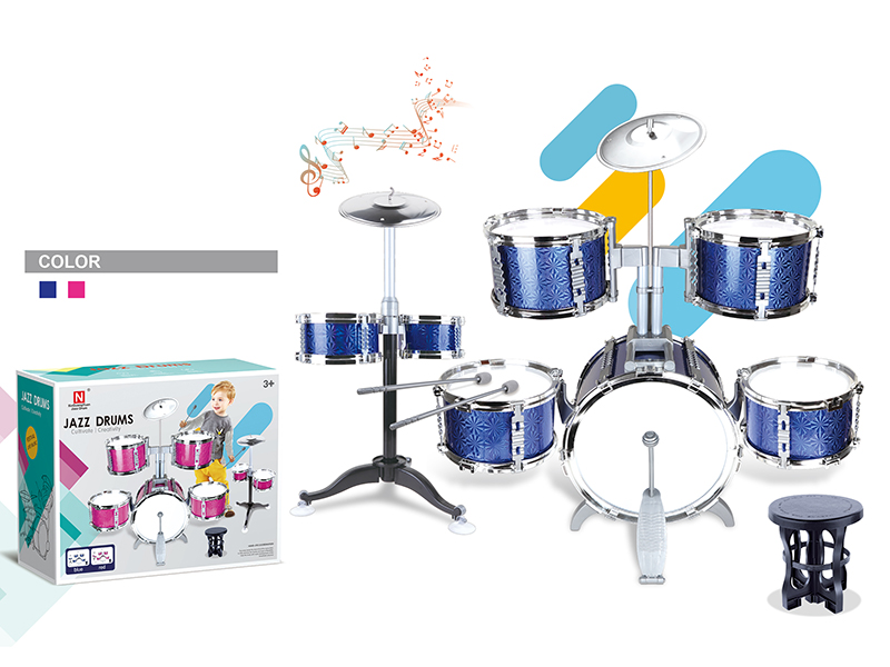 Jazz Drum Set(7 Drums + Chair)