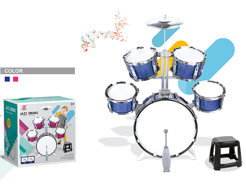 Jazz Drum Set(5 Drums + Chair)