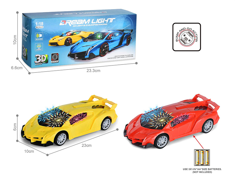 1:16 Lamborghini B/O Go And Bump Car With 3D Lights