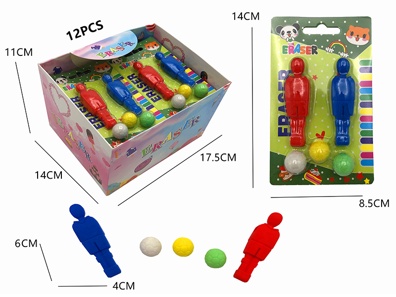 12PCS Stationery Eraser Series (Detachable)