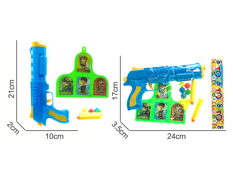 Table Tennis Soft Bullet Gun+Target