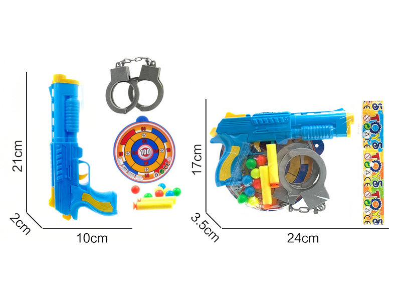 Table Tennis Soft Bullet Gun+Gunman Buckle