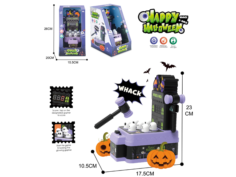 Halloween Theme Groundhog Game Console With Light And Music