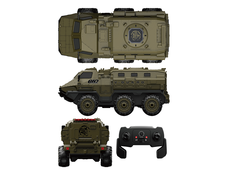 2.4G 1:16 Remote Control 6-Wheels High-Speed Armored Car