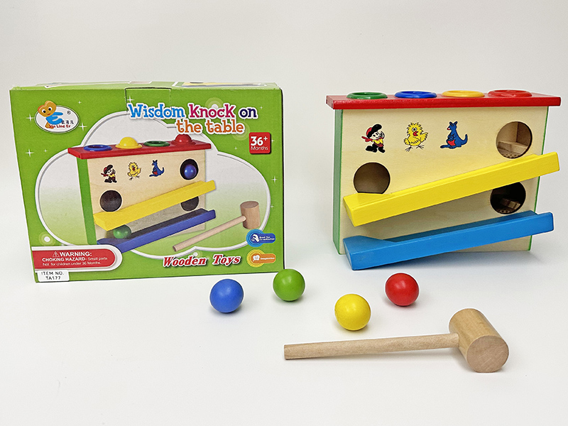 Wooden Knocking Ball Toy