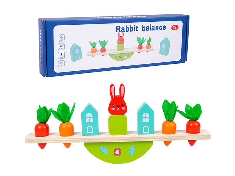 Wooden Rabbit Balance Blocks