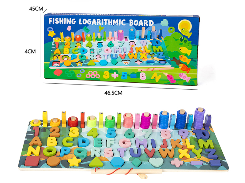 Wooden Letter Number Multifunctional Matching Board