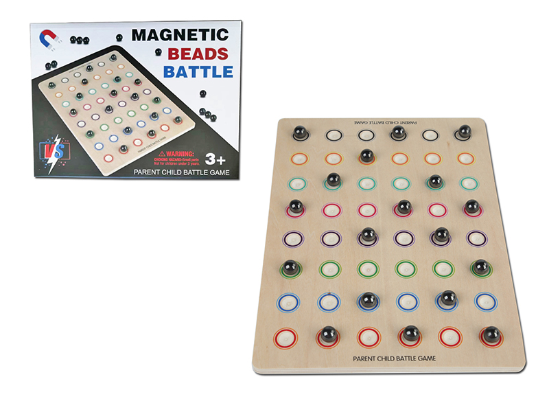 Wooden Magnetic Beads Battle Game