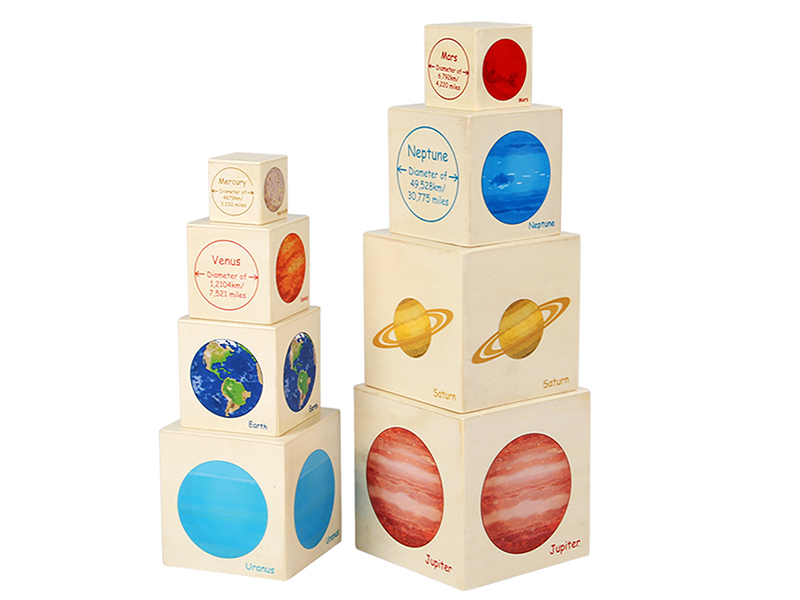 Eight Planets Wooden Stacking Toys