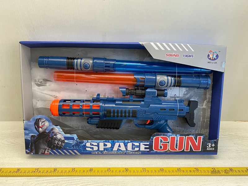 Space Gun & Sword Set With Sound And Lights