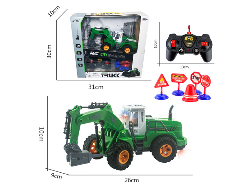 1:30 5CH R/C High Arm Drill Farmer'S Vehicle With Light