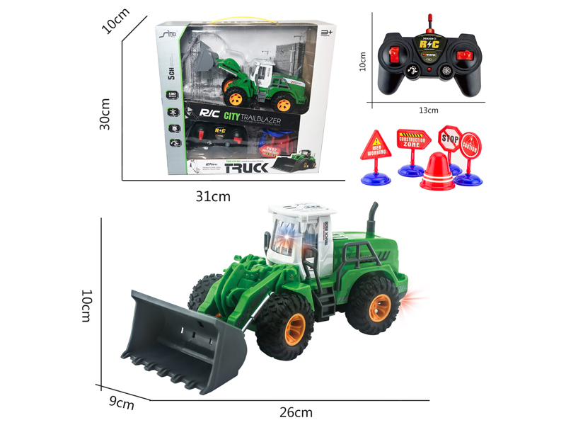 1:30 5CH R/C Flat Arm Pushing Farmer'S Vehicle With Light