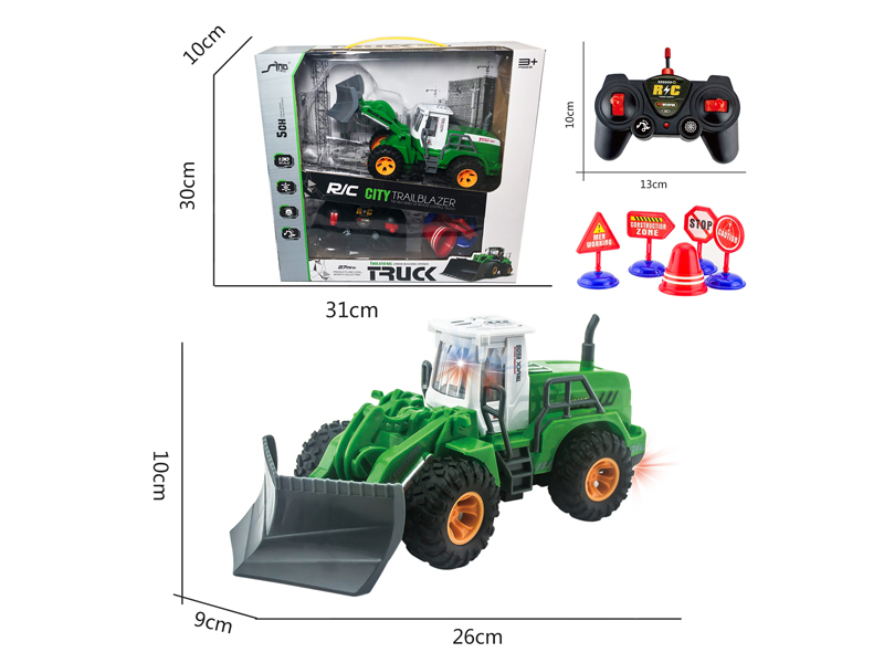 1:30 5CH R/C Flat Arm Farmer'S Vehicle With Light