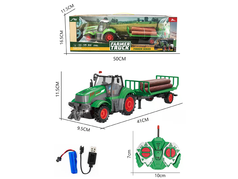 1:24 4CH R/C Farmer Wood Transport Vehicle With Light