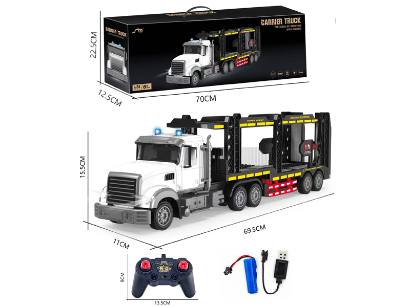 2.4G 1:24 6CH R/C Double-Layer Transport Trailer With Light And Music