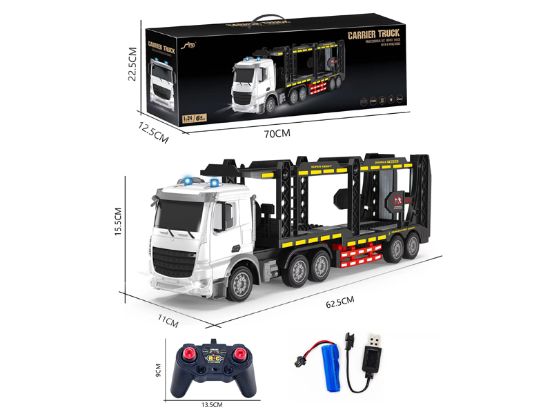 2.4G 1:24 6CH R/C Double-Layer Transport Trailer With Light And Music